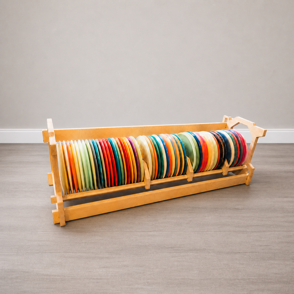 Single Stackable Disc Golf Storage Rack, Holds 50–60 Discs