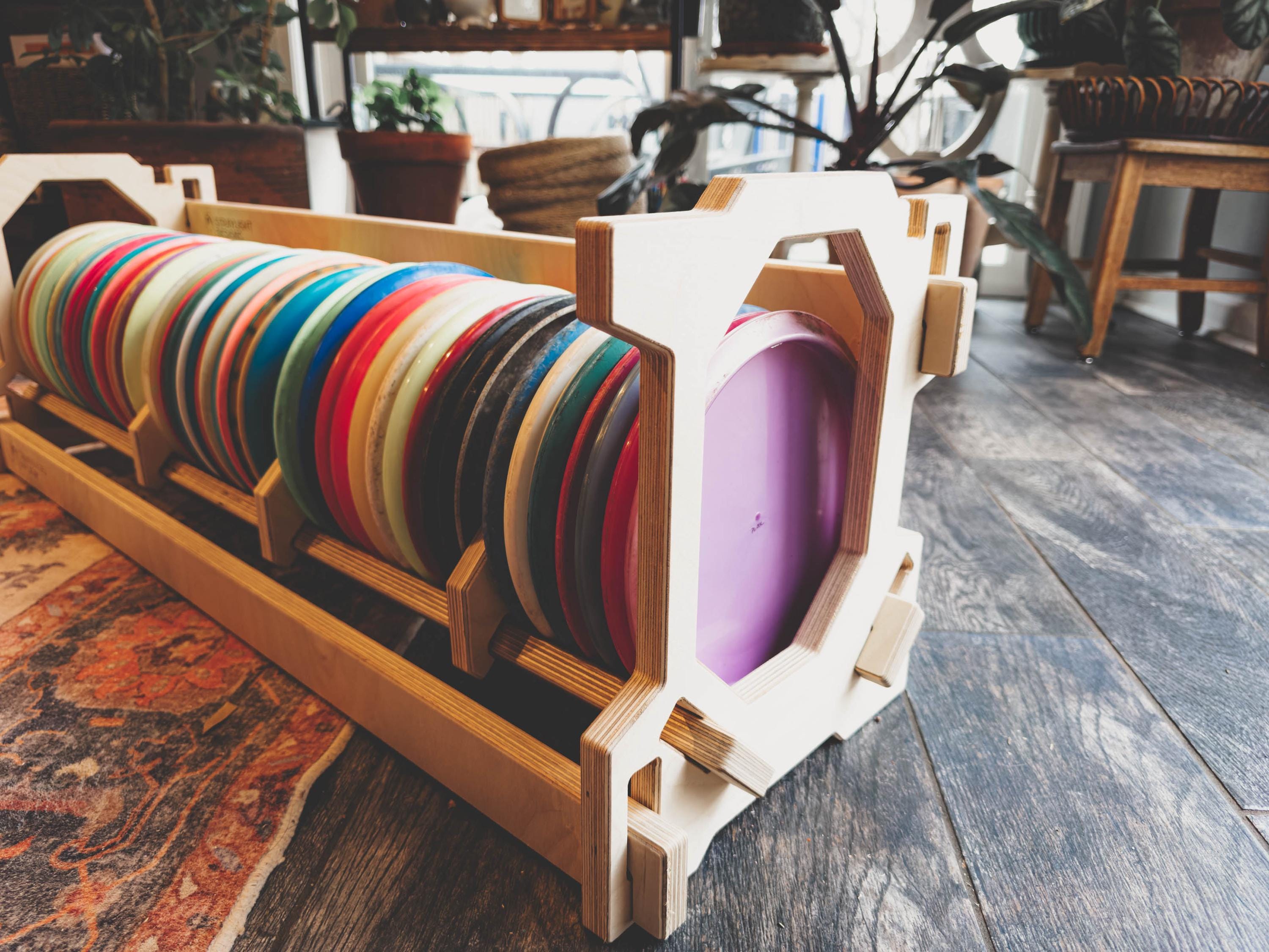 Single Stackable Disc Golf Storage Rack, Holds 50–60 Discs