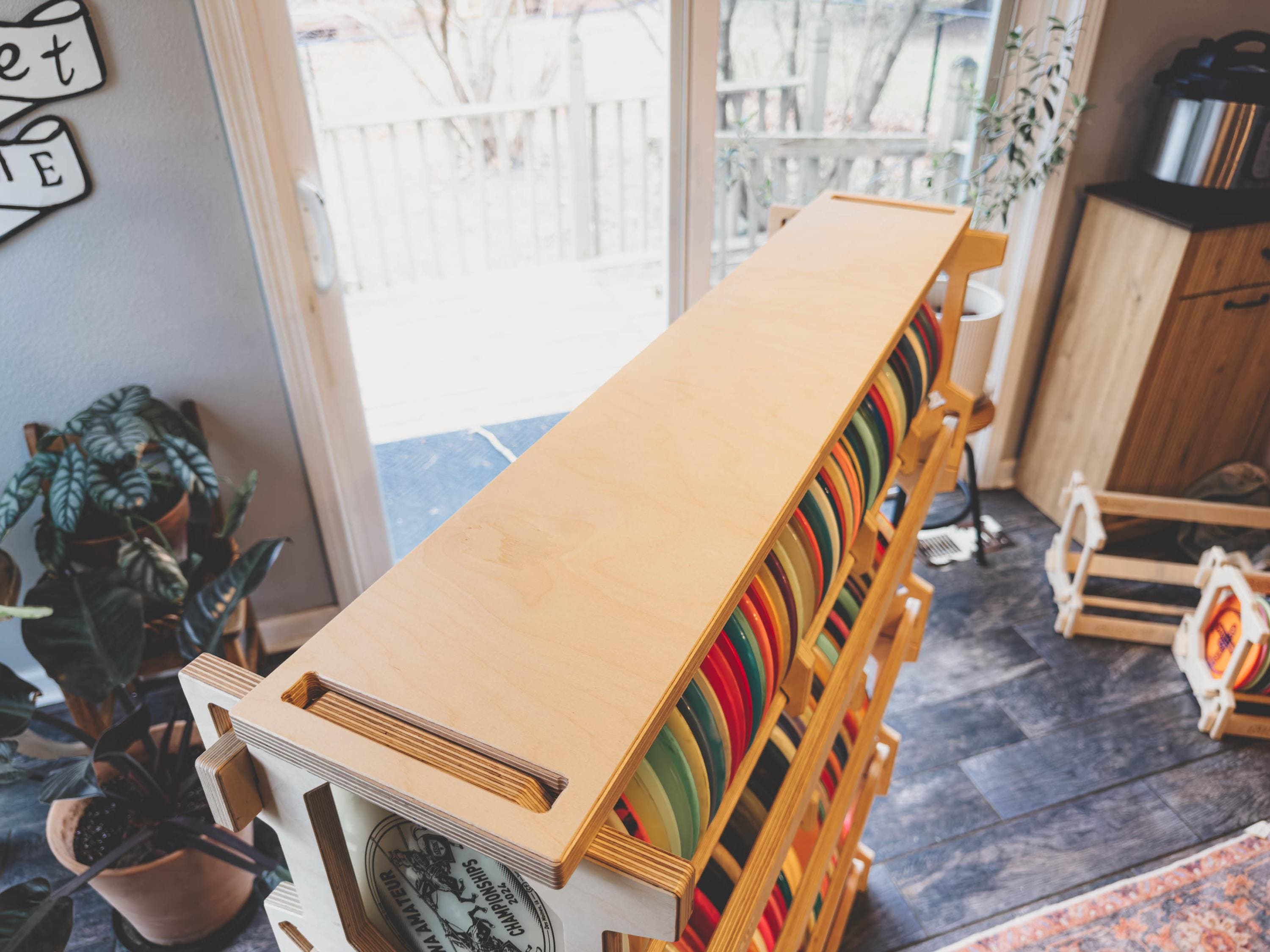 Top Shelf Add-On for Stackable Disc Golf Storage Rack