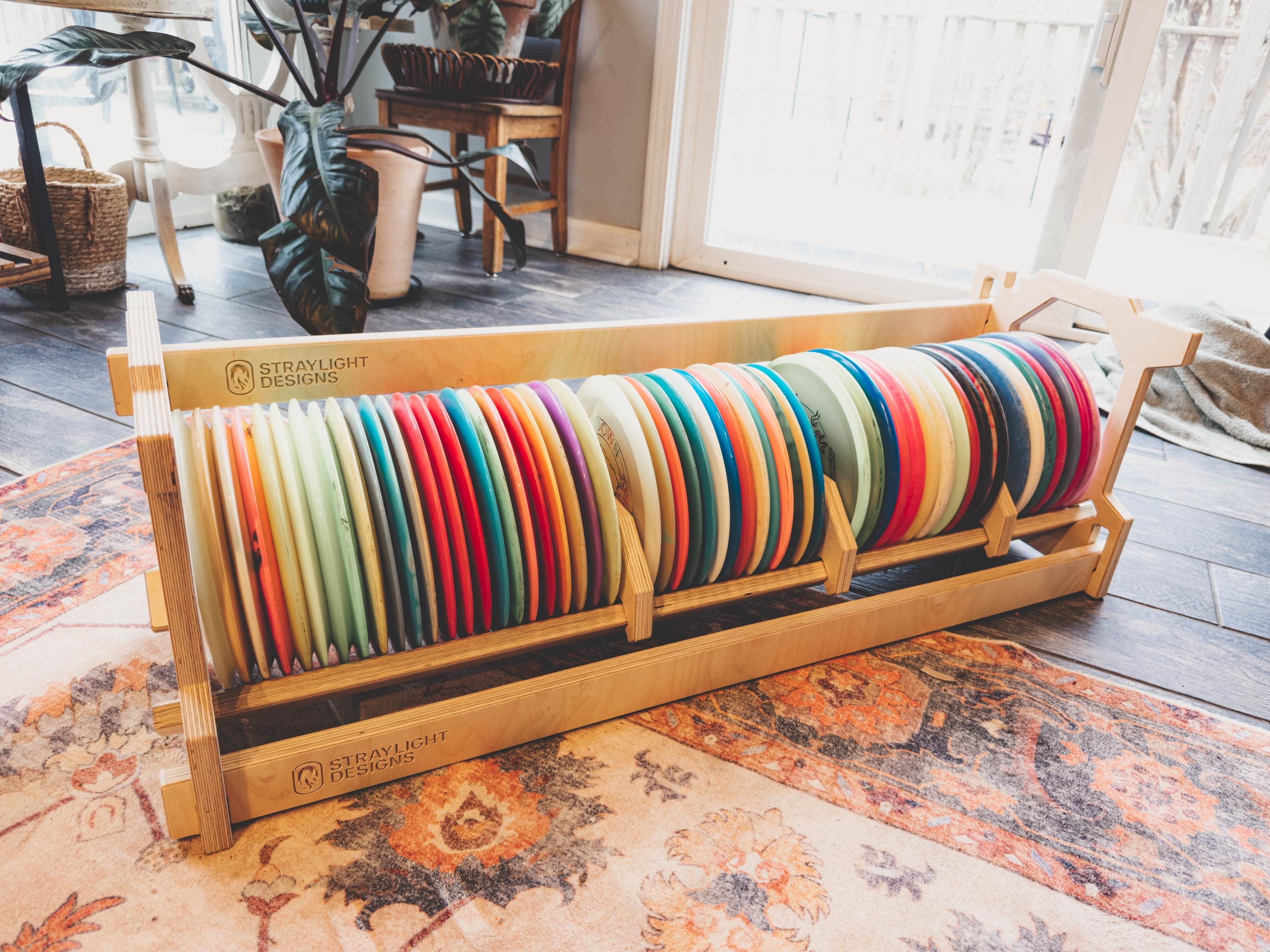 Single Stackable Disc Golf Storage Rack, Holds 50–60 Discs
