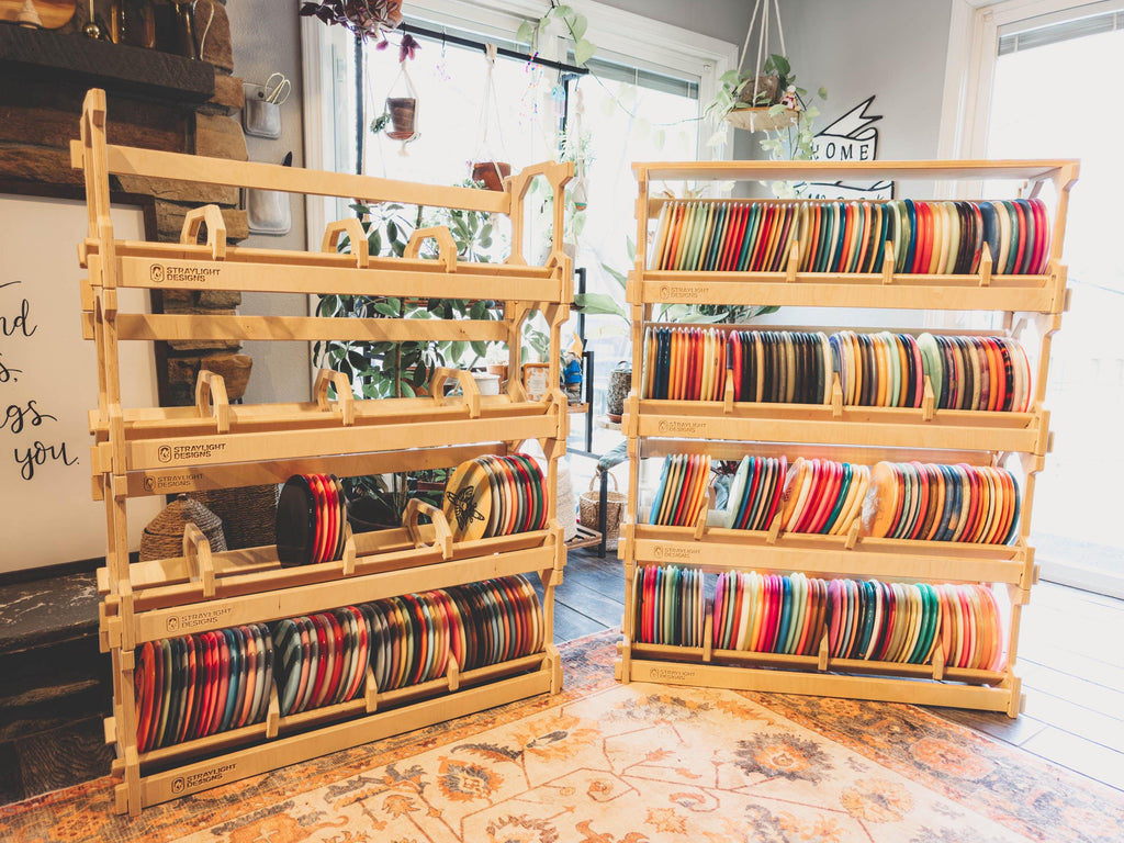 Single Stackable Disc Golf Storage Rack, Holds 50–60 Discs